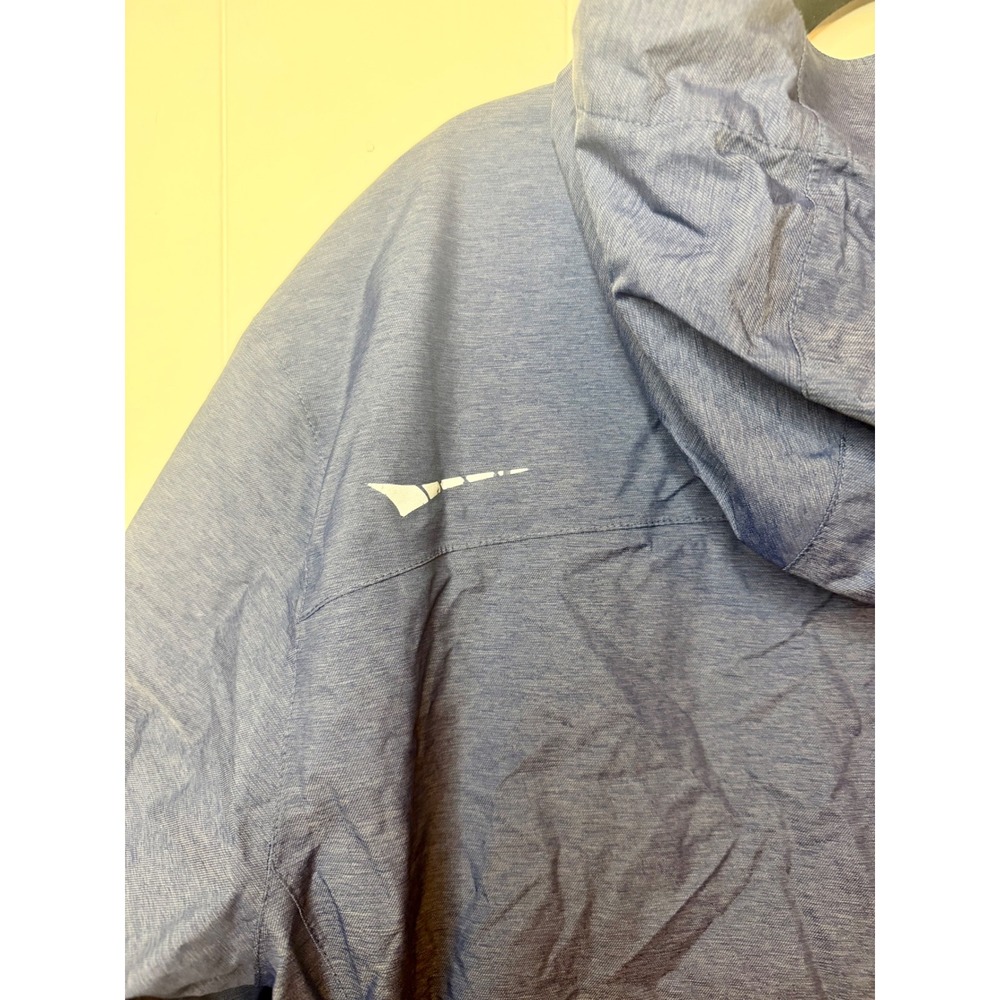 Paradox Costco Mens XL Blue Waterproof Breathable Hooded Rain Jacket Windbreaker - Picture 10 of 12
